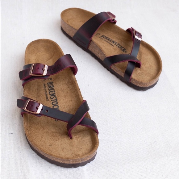 birkenstock mayari zinfandel oiled leather